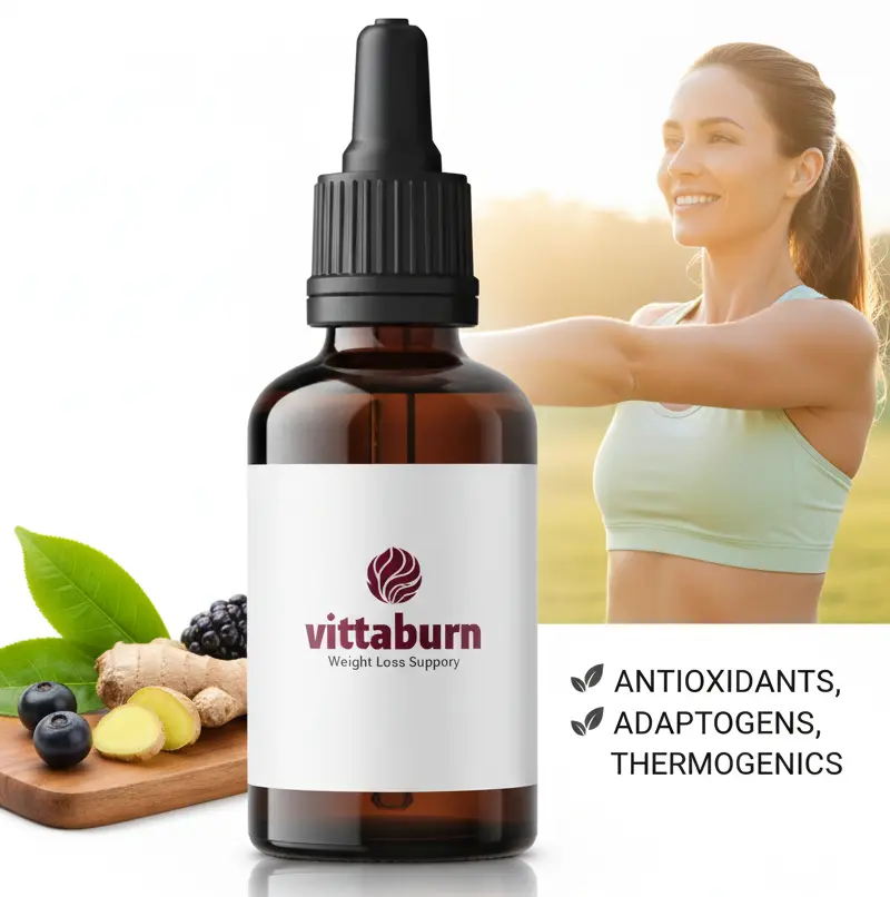 VittaBurn natural metabolism and weight loss support bottle